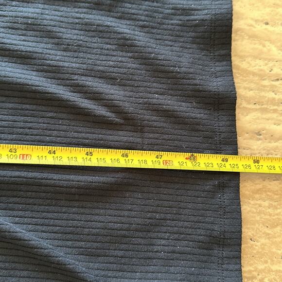 Black Ribbed Cold Shoulder Long Sleeve Midi ASOS Plus Size DressZZ18 - Picture 12 of 12